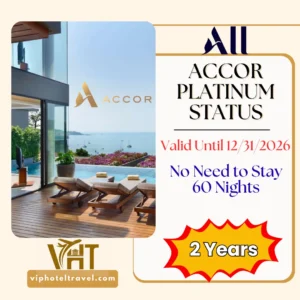 Accor Platinum Status Upgrade for 2 Years